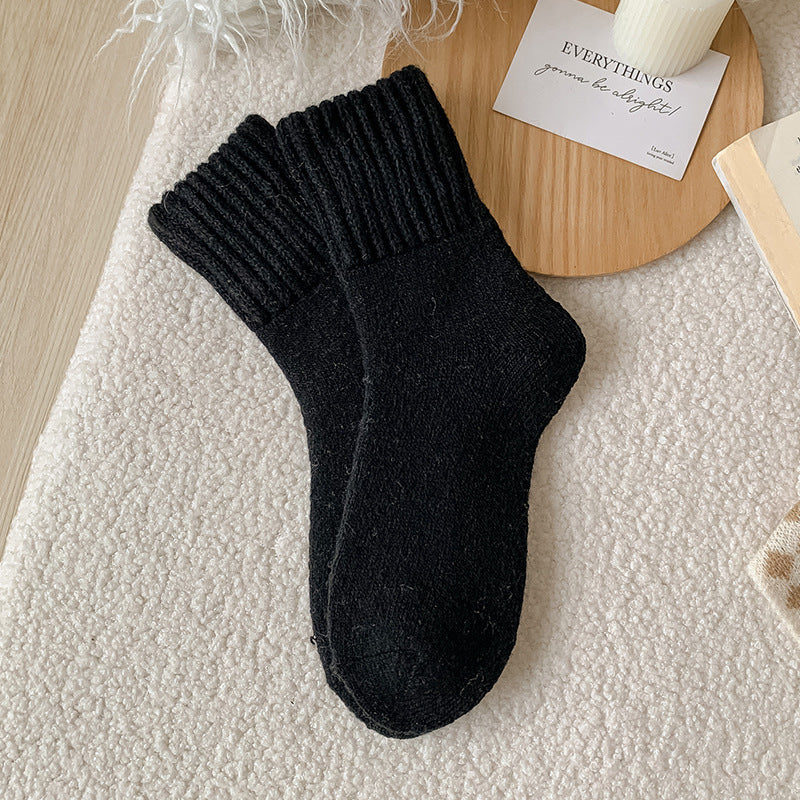Women's Mid-calf Plush Warm Cashmere Socks