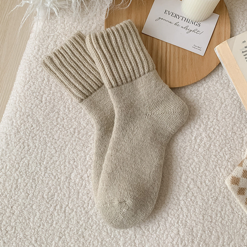 Women's Mid-calf Plush Warm Cashmere Socks