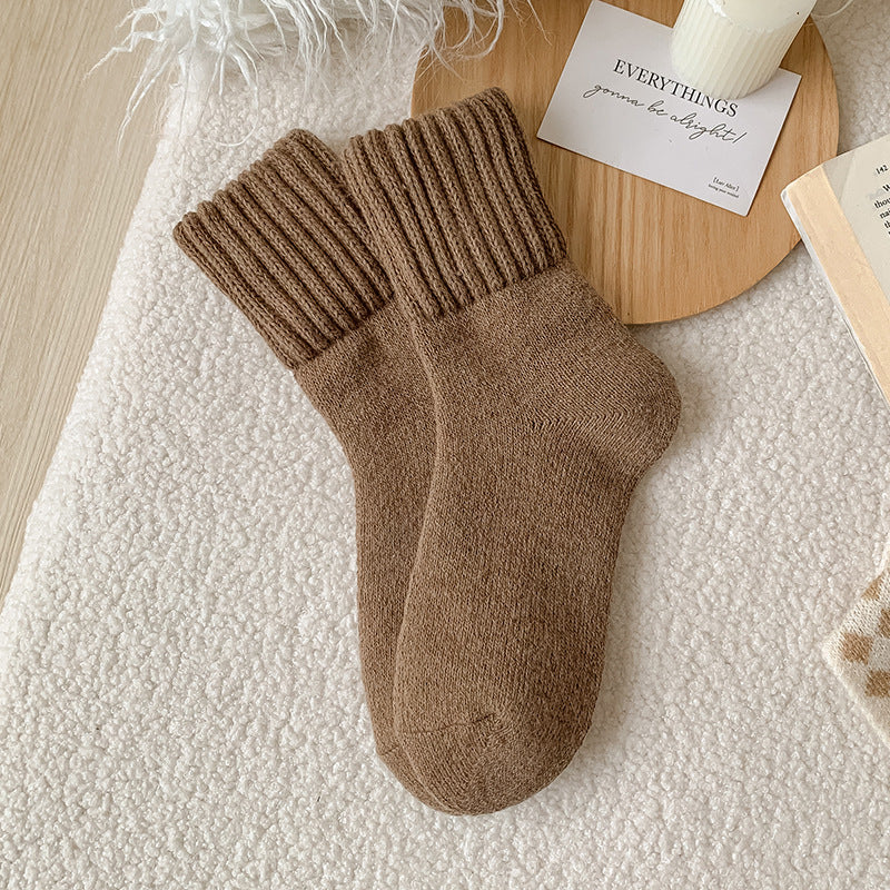 Women's Mid-calf Plush Warm Cashmere Socks