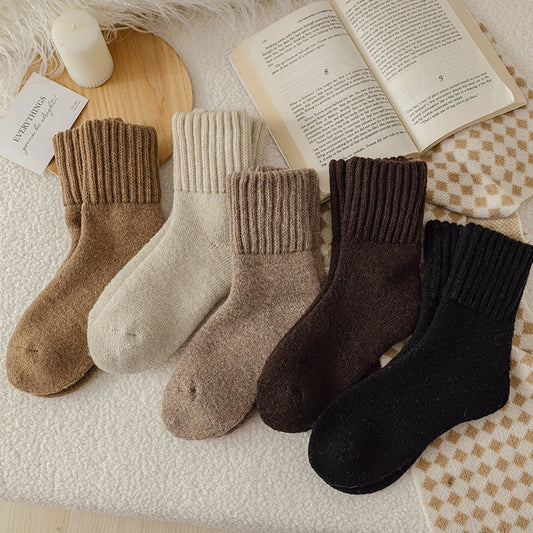 Women's Mid-calf Plush Warm Cashmere Socks