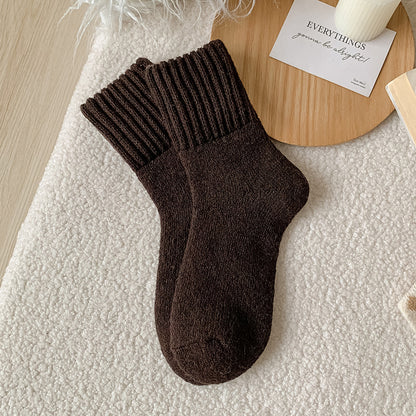 Women's Mid-calf Plush Warm Cashmere Socks