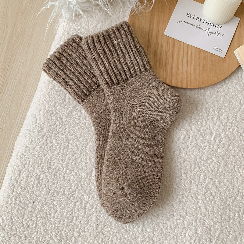 Women's Mid-calf Plush Warm Cashmere Socks