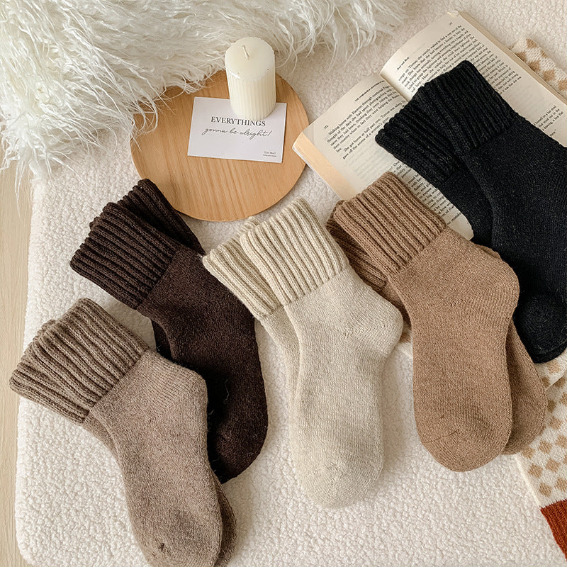 Women's Mid-calf Plush Warm Cashmere Socks