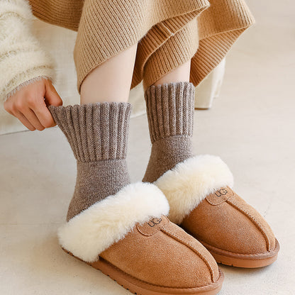 Women's Mid-calf Plush Warm Cashmere Socks